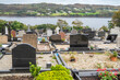 Cemetry with Atlantic view in Killybegs, County Donegal - Ireland