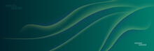 Modern Wave Green Abstract Banner Design Background