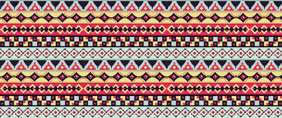 traditional seamless indian border for textile design