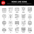 © A Oleksii - Thin Line Icons Set of Search Engine Optimization, Website and APP Design and Development. Simple Mono Line Pictogram Pack. Stroke Logo Concept, Web Graphic. icons