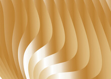 Yellow Folds, Stripes Of Paper Or Fabric With A Metallic Gold Sheen. Background Design, Wallpaper, Flyer.