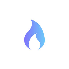 Poster - Fire vector icon with gradient