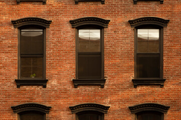 Wall Mural - Brick Building Windows