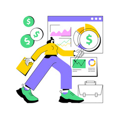 Poster - Enterprise accounting abstract concept vector illustration. Enterprise finance, IT accounting system, organization accountancy solution, business software, financial operation abstract metaphor.