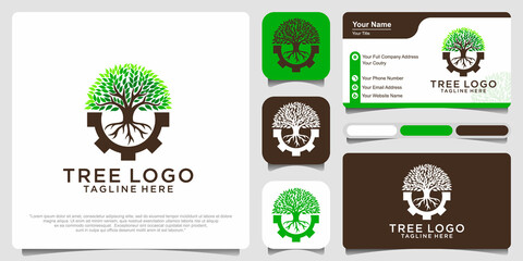 tree logo design template
