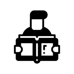 reading solid style icon. vector illustration for graphic design, website, app