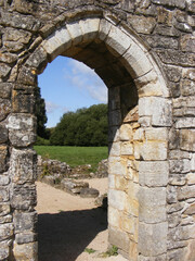 Wall Mural - A closeup of a stone archway