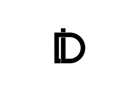 ld dl l d initial letter logo