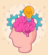 human brain and idea