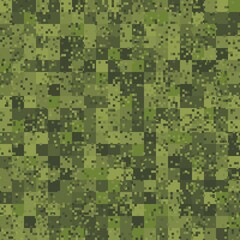 Canvas Print - abstract seamless pattern with green colored chaotic squares background.