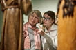 © JENOCHE - Young women waching arts at the museum.