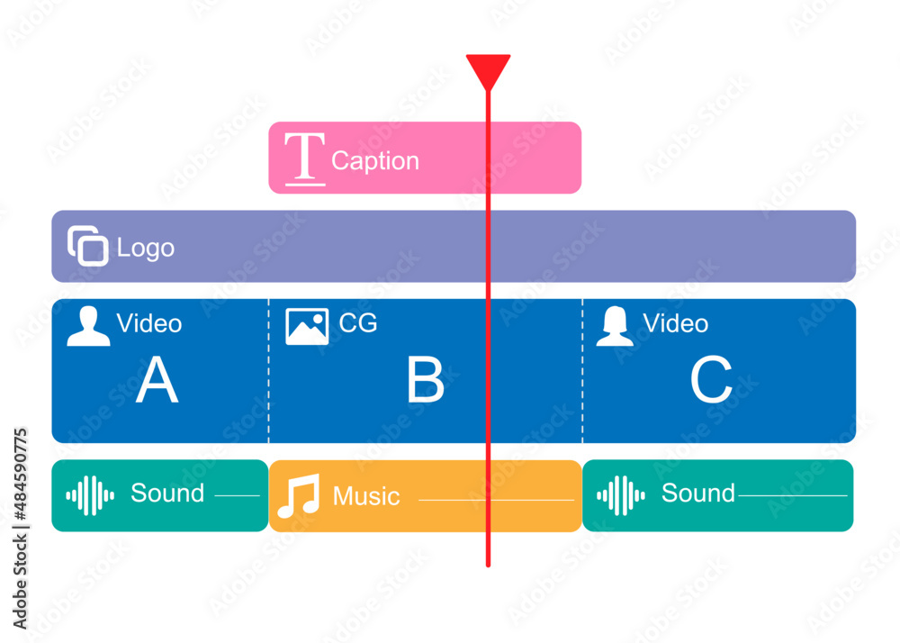 Timeline Video Editing Software Timeline Window Display For Editor And