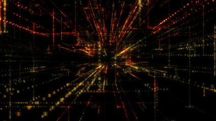 Poster - Flying into digital technologic tunnel