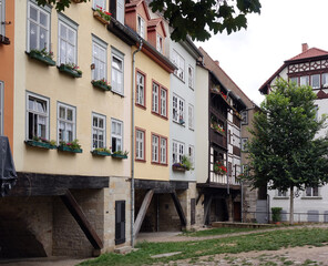 Poster - Kraemerbruecke in Erfurt