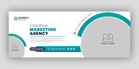 digital marketing facebook cover web banner template