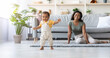 © Prostock-studio - Portrait Of Adorable African American Infant Boy Making First Steps At Home