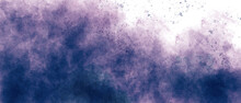Purple Watercolor Background With Clouds Texture	
