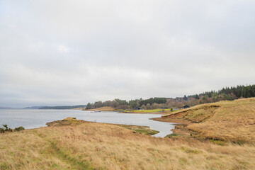 Wall Mural - Kielder England: 13th January 2022: Kielder Reservoir view from Rushy Knowe