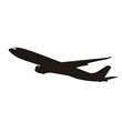air plane transportation silhouette vector design