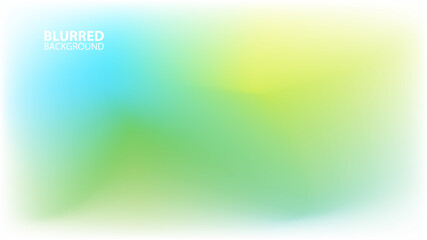 Spring theme blurred background with abstract light blurred color gradient. Smooth template for your graphic design. Vector illustration.