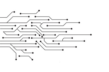 Leinwandbilder - Abstract futuristic circuit board Illustration, Circuit board with various technology elements. Circuit board pattern for technology background. Vector illustration
