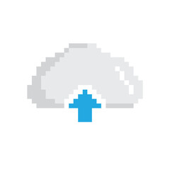 Poster - pixel upload icon vector 8 bit game