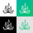© AlexBlogoodf - Seaweed, spirulina, algae thin line icon. Mineral nutrition, organic food. Vector illustration.