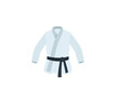 Martial Arts Uniform vector isolated icon. Karate kimono emoji illustration. Martial Arts Uniform vector isolated emoticon