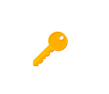 Key Vector Isolated Icon. Emoji Illustration. Key Vector Emoticon