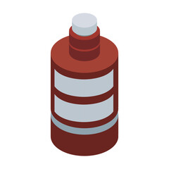 Sticker - Isometric medical bottle