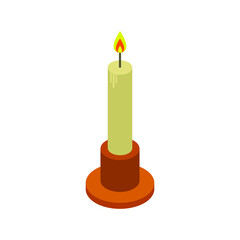 Poster - Isometric candle