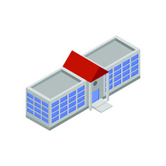 Sticker - Isometric school