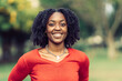 © Samuel Perales - close-up of a portrait of a laughing African-American woman with a nose piercing