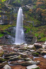 Wall Mural - Plattekill Falls in autumn.Platte Clove Preserve.Greene County.New York.USA