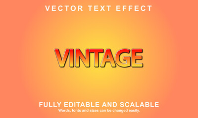 Sticker - VINTAGE style editable text effect