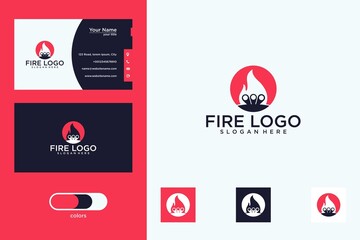 Sticker - fire log design