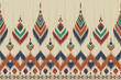 Abstract ethnic ikat pattern. Striped seamless in tribal. Aztec style. Design for background, wallpaper, vector illustration, fabric, clothing, batik, carpet, embroidery.