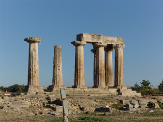 Wall Mural - Temple of Apollo in Corinth Greece