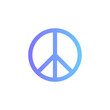 © Andrey - Peace Symbol vector icon with gradient