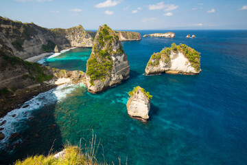 Sticker - Thousand Island Viewpoint - Nusa Penida, Indonesia, Bali.