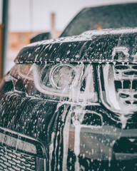 range rover wash, moody colors