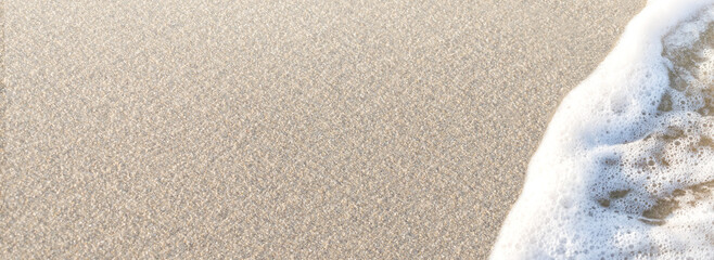 Wall Mural - beach wave on the white sand