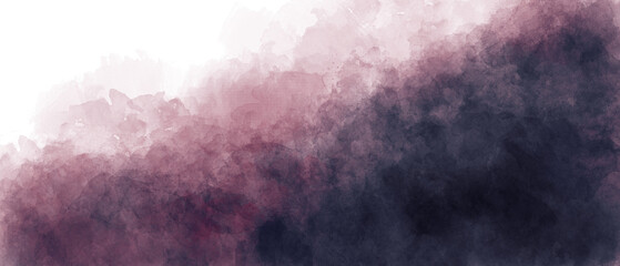 Wall Mural - black purple red sky gradient watercolor background with clouds texture	
