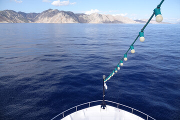 Sticker - Ausflugsboot bei Symi