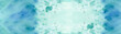 Pastel blue aquamarine abstract watercolor splash brushes texture illustration art paper - Creative Aquarelle painted background wide panoramic web banner, canvas for design, hand drawing