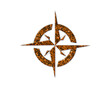 Compass Navigation Travel symbol Golden icon Gold Glitters logo illustration