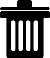 Poster - trash can icon, symbol design template.eps
