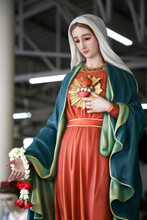 Virgin Mary Immaculate Heart Of Blessed Virgin Mary Catholic Religious Statue
