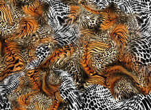 Leopard Skin Pattern Texture; Fashionable Print
