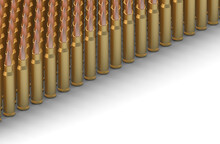 50 Cal Bullets 3d Illustration